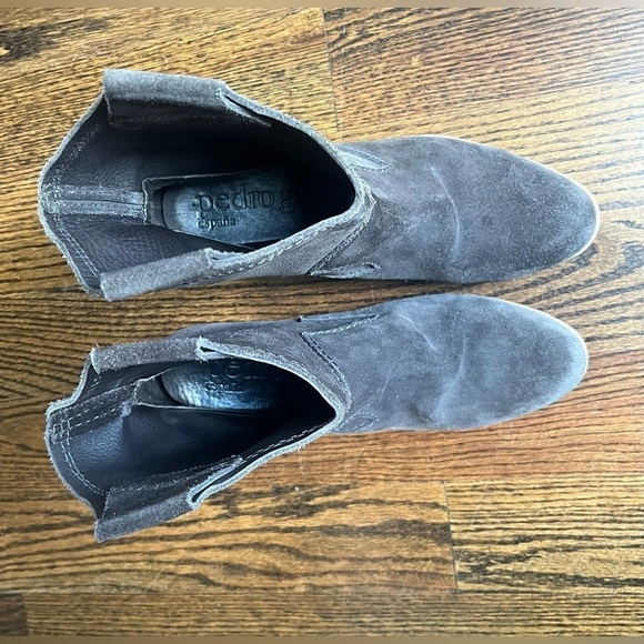 Pedro Garcia Gray Western Suede Ankle Boots Women’s Sz. 40.5 (US 10) - Picture 2 of 11